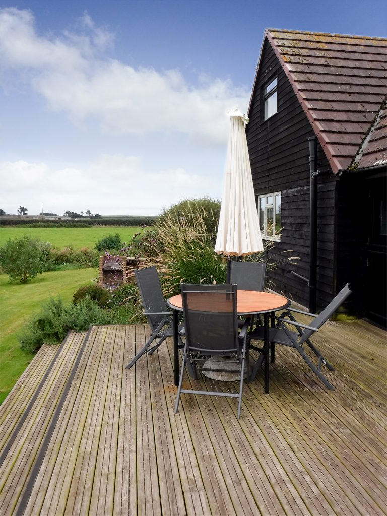 East Deck and BBQ area of The Little Barn