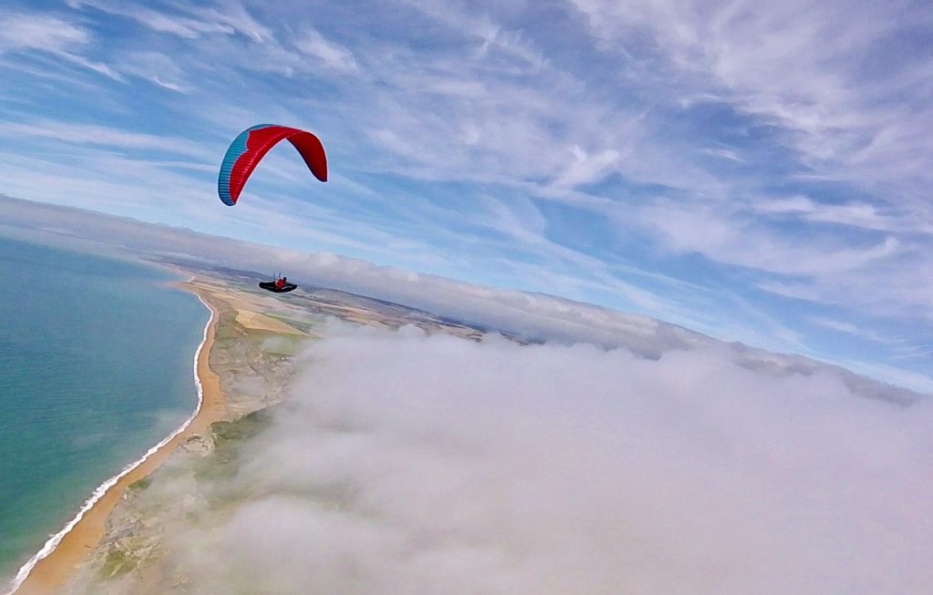 Paragliding on the Isle of Wight