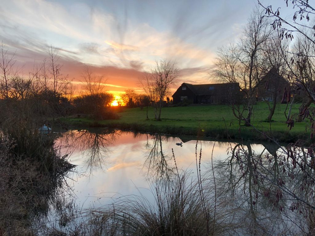 Sunset at The Little Barn, Shorwell